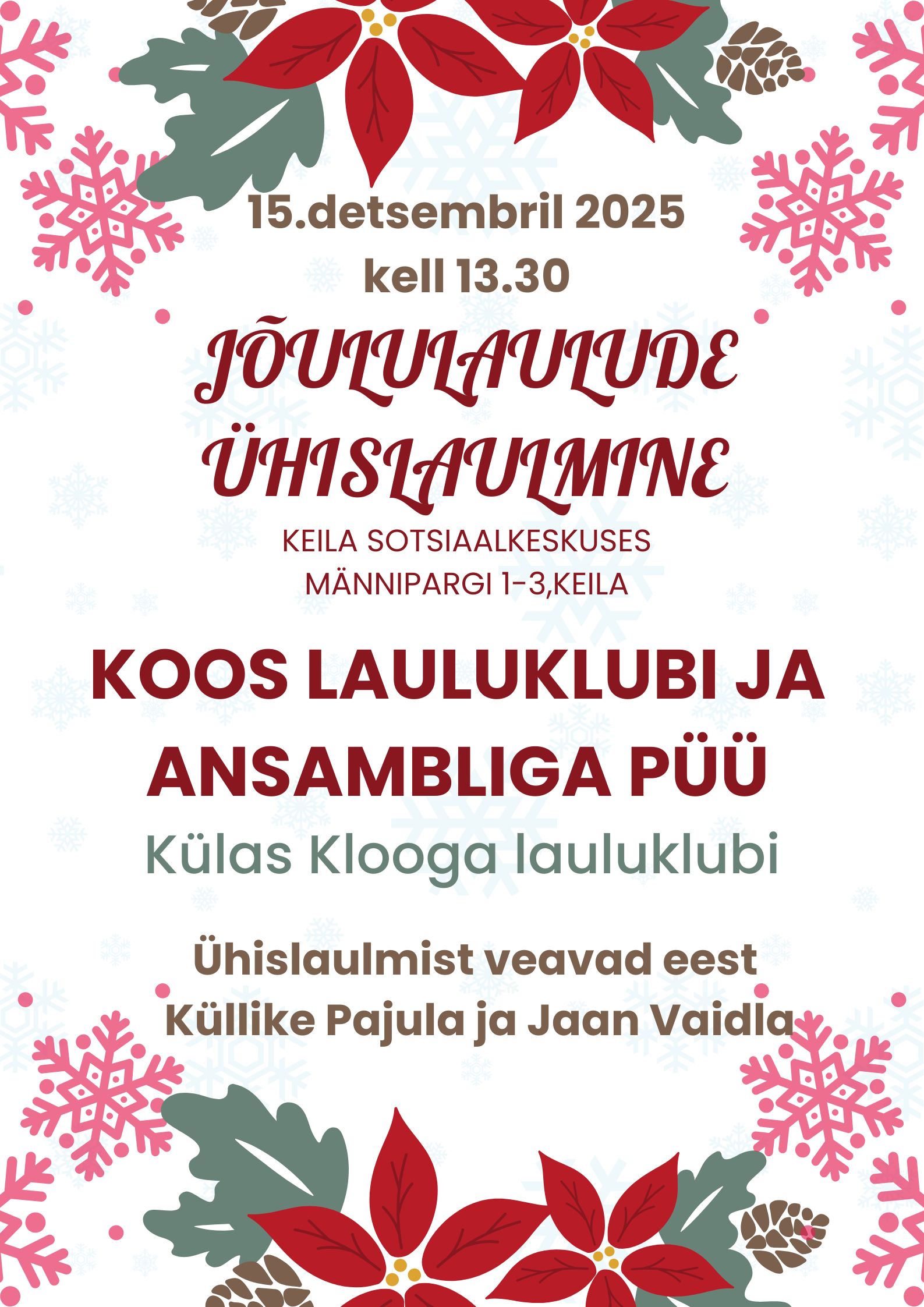 jõululaulude ühislaulmine