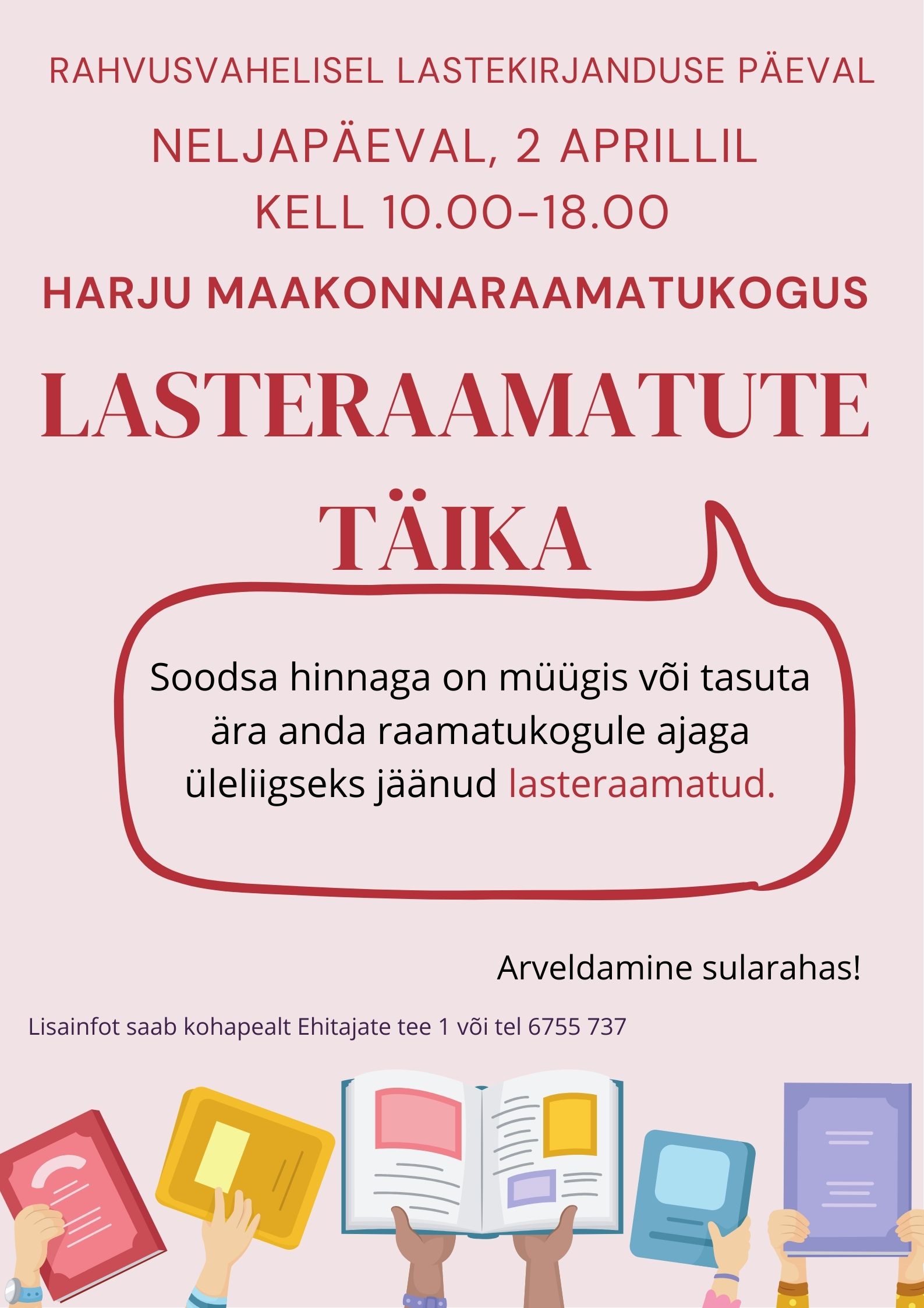 aprillil, rahvusvahelisel lastekirjanduse päeval